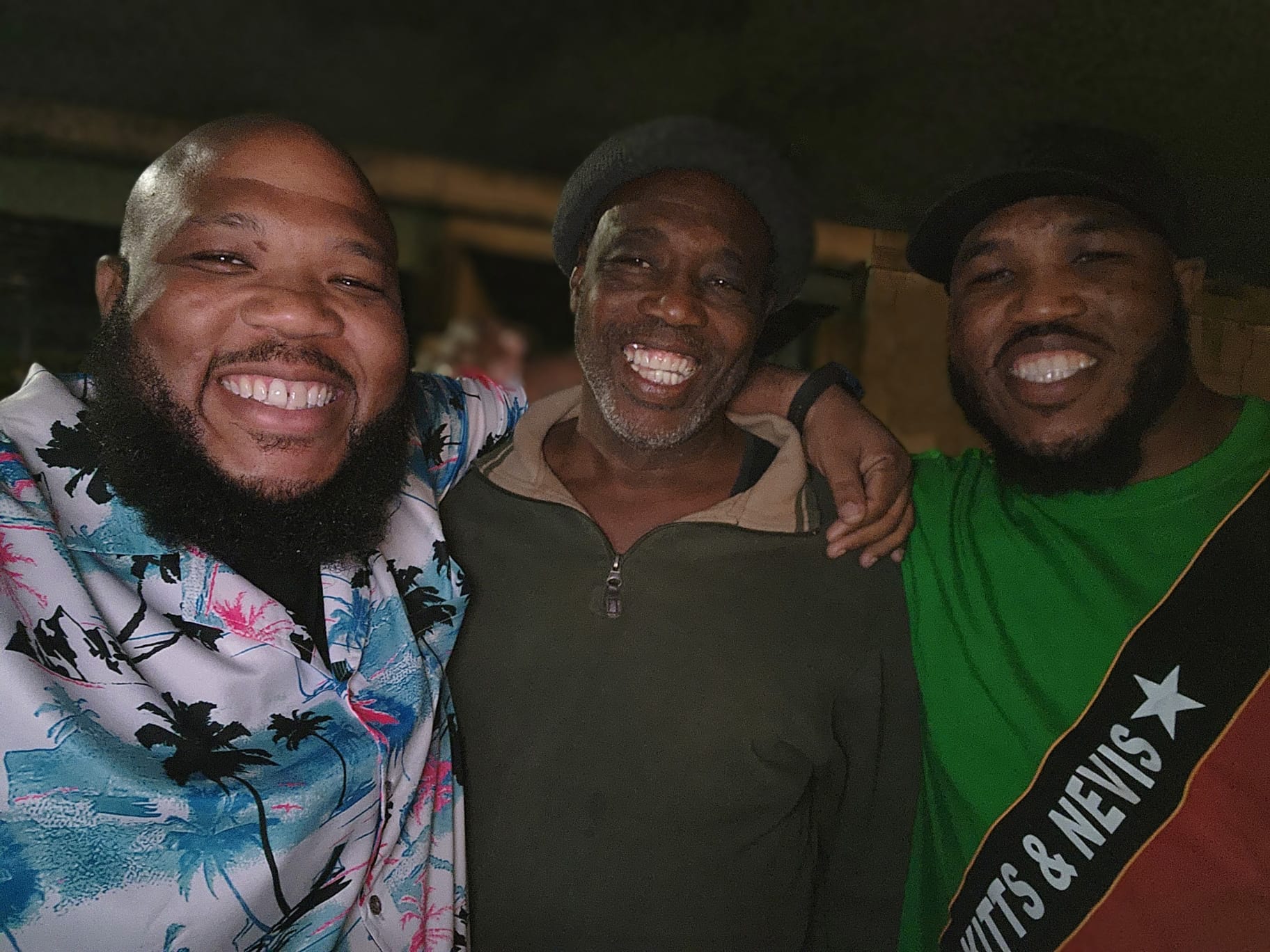 Laughing in the garden